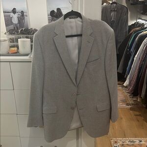 Men's Jack Victor Light Gray Two-Button Blazer